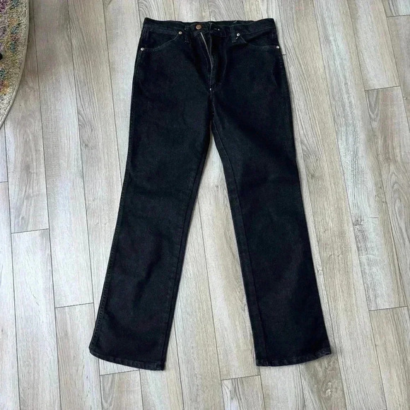 Wrangler Mens Cowboy CutSlim Fit Black Jeans 34/34NWOT
